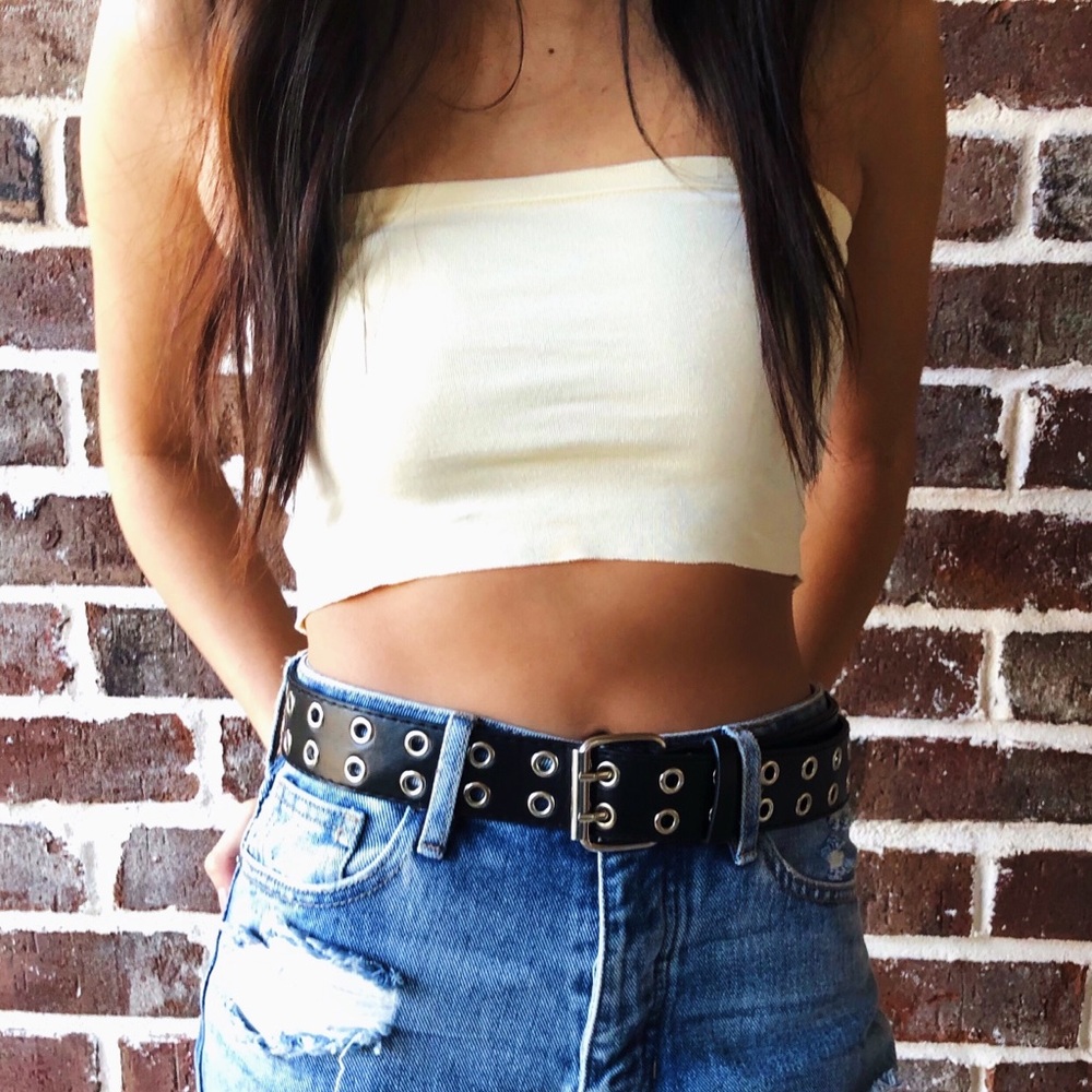 Pale Yellow Tube Top